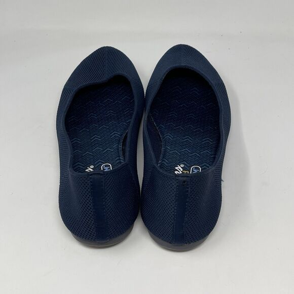 Skechers Cleo Stretch Fit Shoes Womens 8.5 Blue Vegan Ballet Flats Casual Comfy - Picture 9 of 15